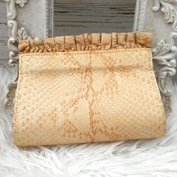 Barfield & Baird Handbags - BARFIELD & BAIRD PYTHON CLUTCH